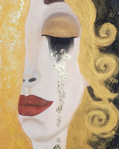 Malen wie Klimt - Freyas Tränen