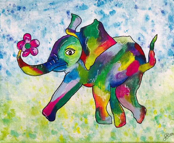 Kids Workshop - Farbenfroher Elefant