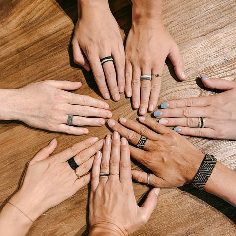 Perlenschmuck-Ring aus Miyuki Perlen